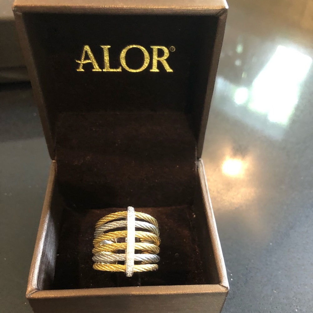 ALOR micro cable band ring
